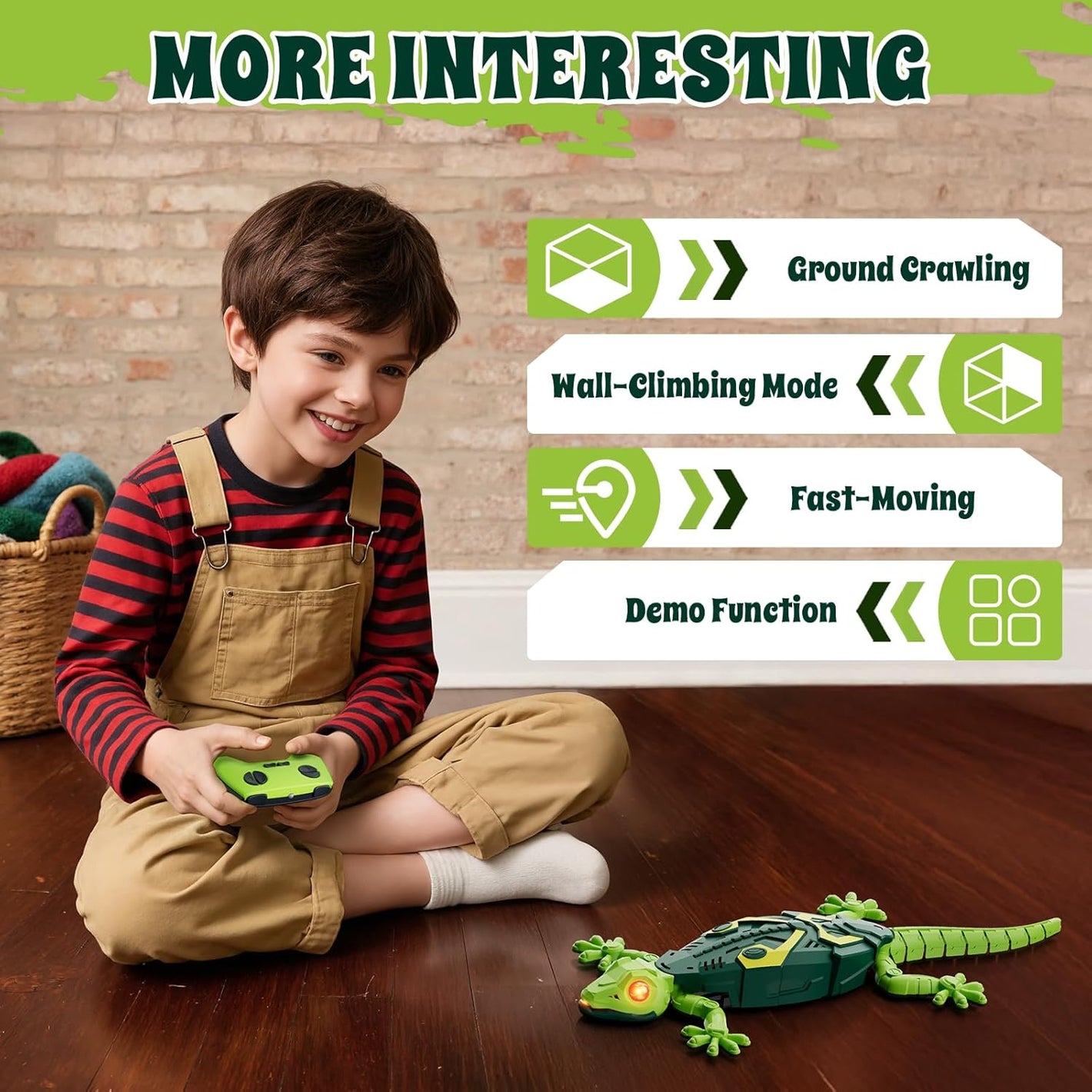 Wall Crawler Gecko, Remote Control Robot Toys, Rechargeable RC Animals Toy, Realistic Wall Crawling Halloween Birthday Gifts for Boys Girls Ages 4-8 6-8