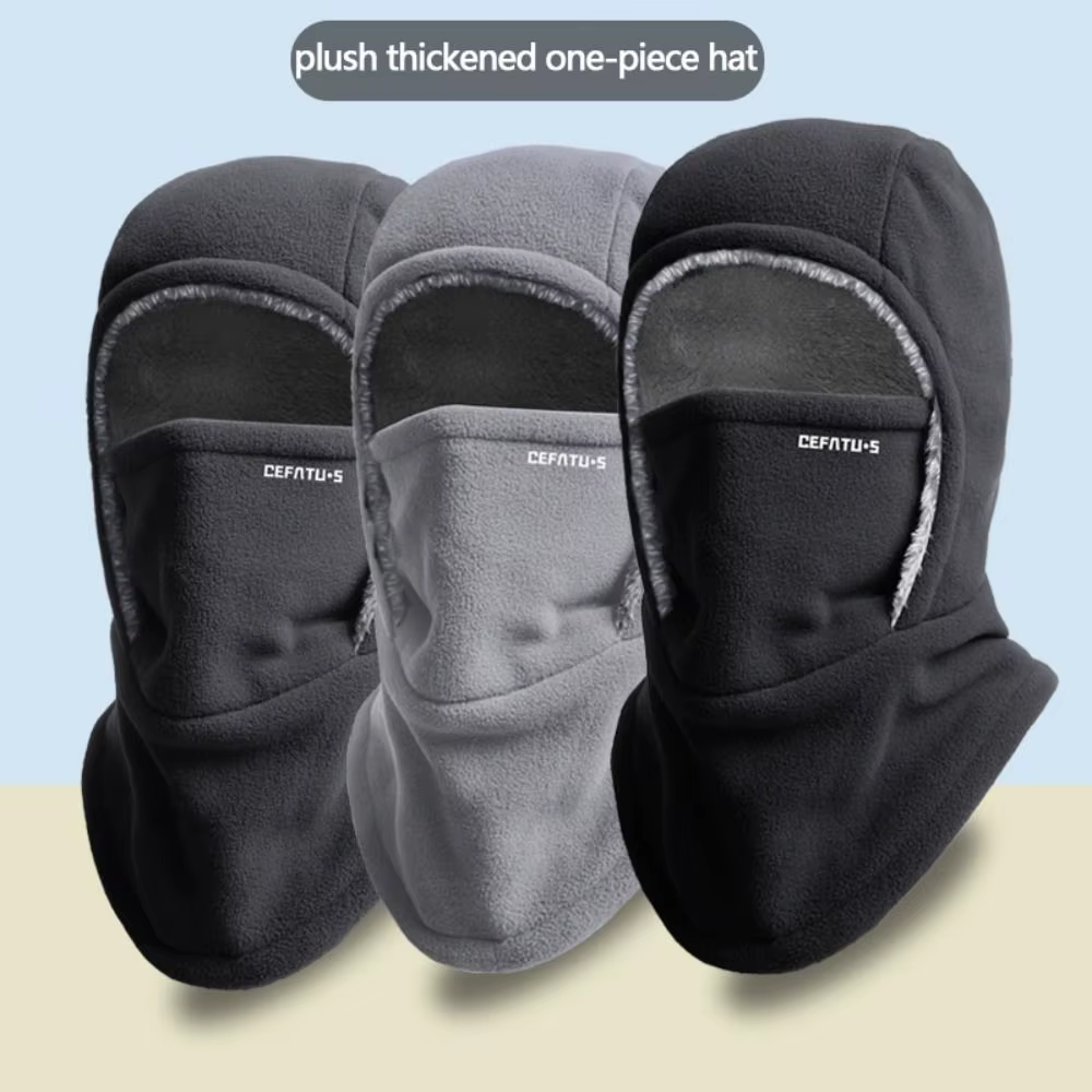 New Winter Warm Mask Thickned Windproof Pullover Hats Convenient Outdoor Cycling Face Scarf
