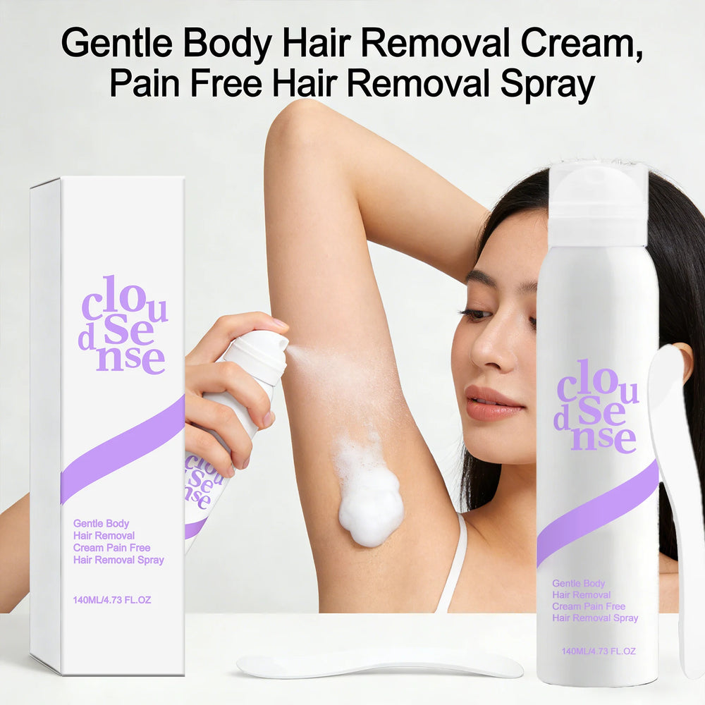 Mild Hair Removal Spray Nourishing Quickly Removing Hair Soothing Skin Control Oil Refreshing Non-Irritating Body Hair Remover