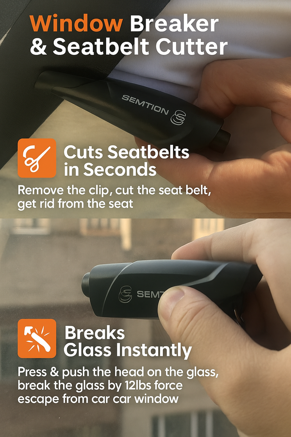 2 in 1 Emergency Window Breaker