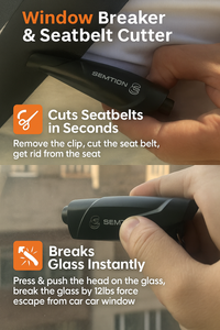 2 in 1 Emergency Window Breaker